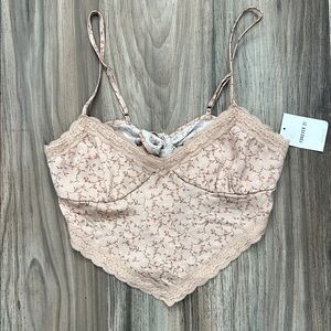 Forever 21 Pink Floral Lace Bralette